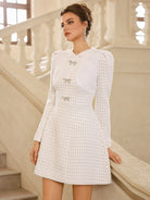 Butterfly Mesh Grid Mini Dress|NOOSGOP