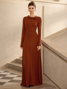 Chic Slim Fit Floral Design Maxi Dress|NOOSGOP