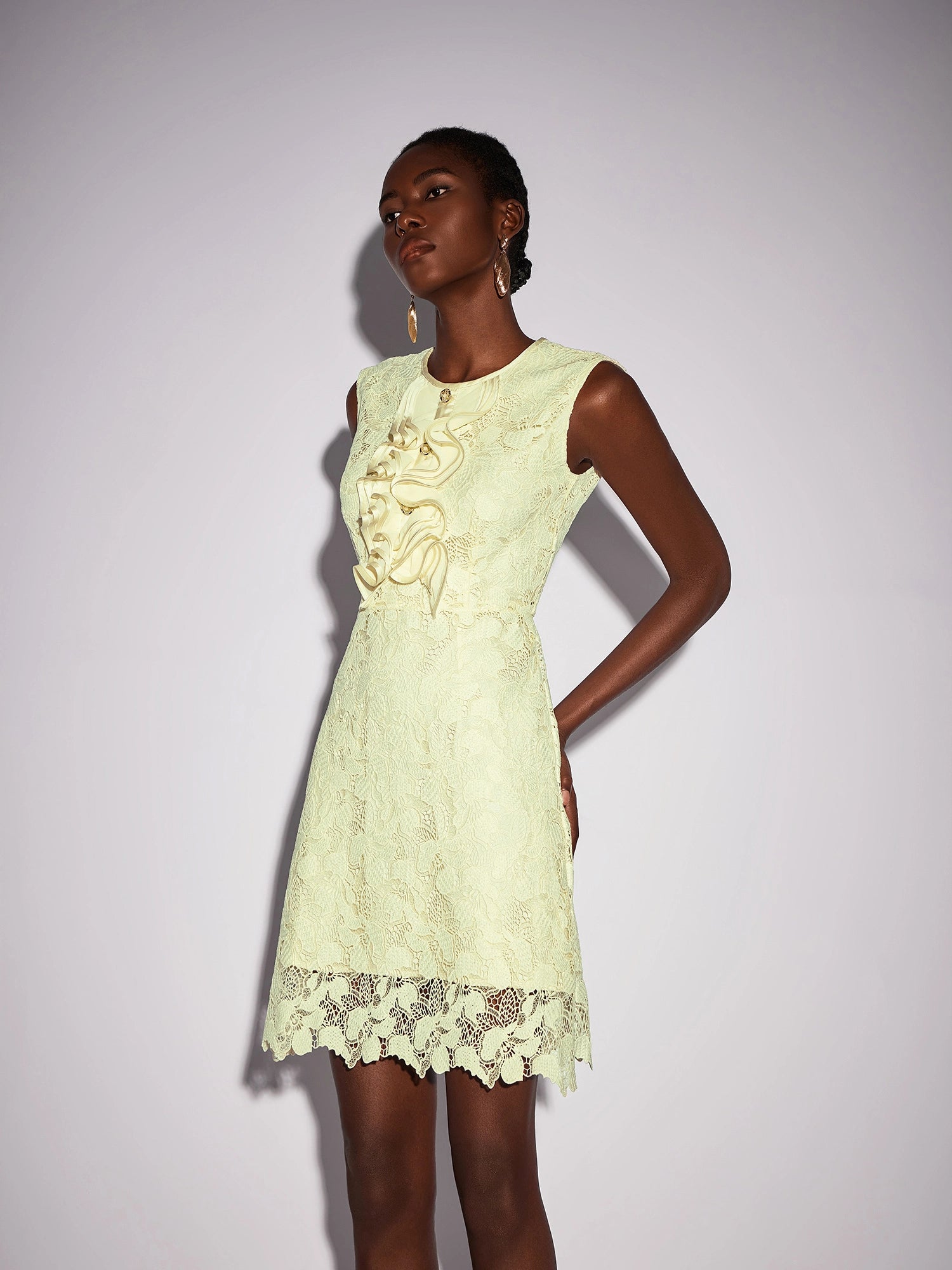 Floral Hollow-Out mini dress|NOOSGOP