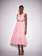 Floral Panel Cutout Sleeveless Midi Dress|NOOSGOP