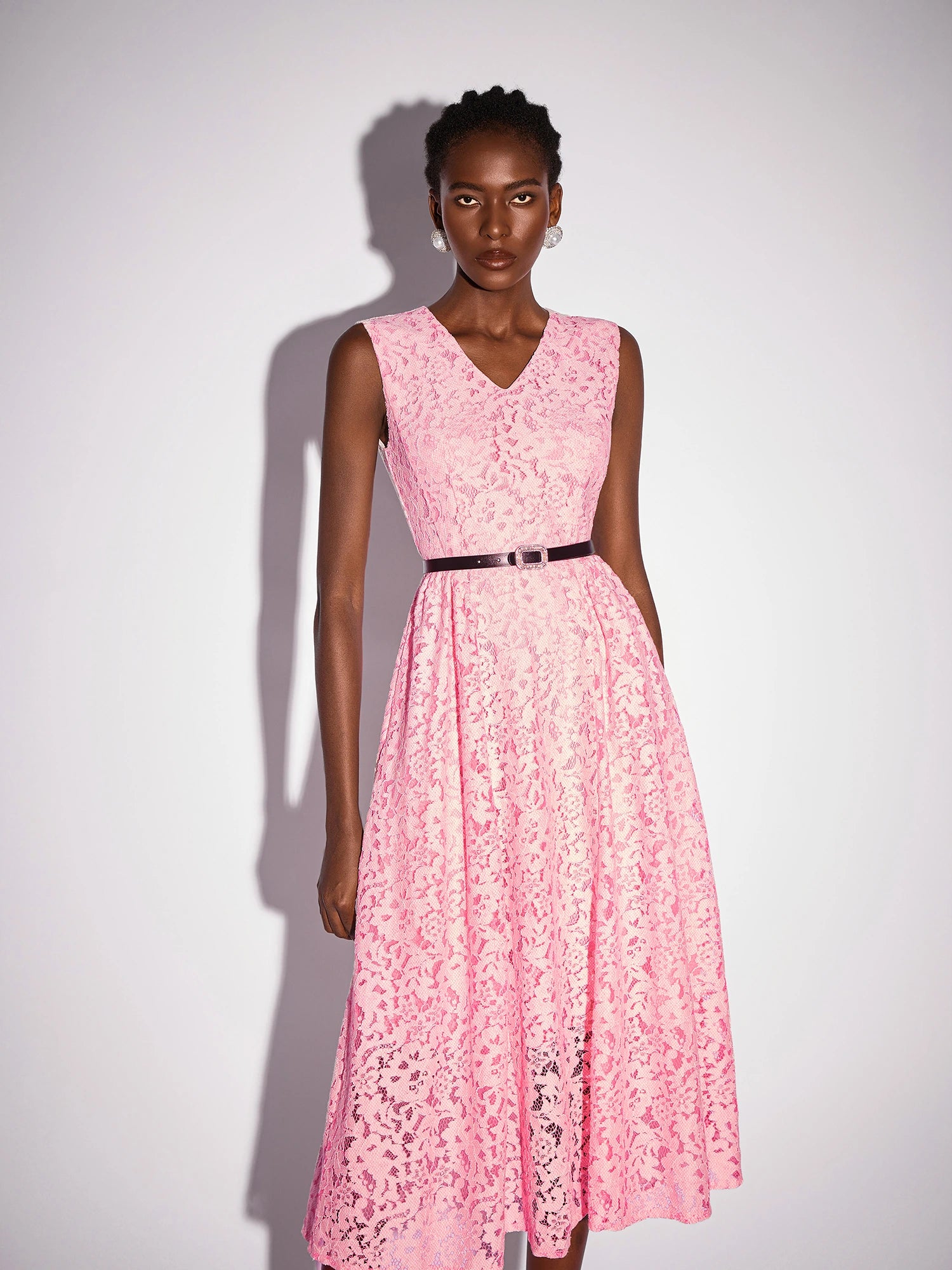 Floral Panel Cutout Sleeveless Midi Dress|NOOSGOP