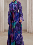 Fluid Flutter-Sleeve Resort Maxi Dress|NOOSGOP