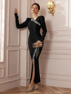 Fringed Studded Bandage Maxi Dress|NOOSGOP