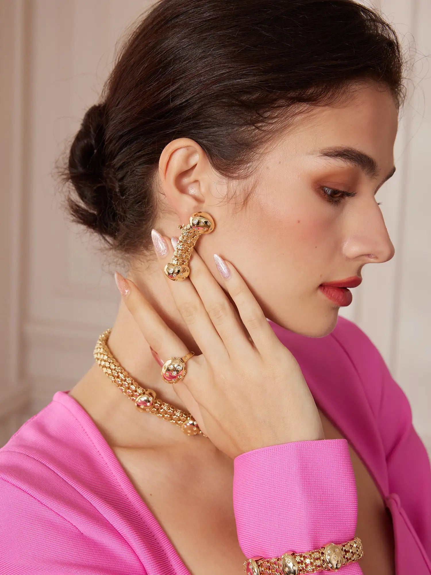 Gold Designer Jewelry Sets|NOOSGOP