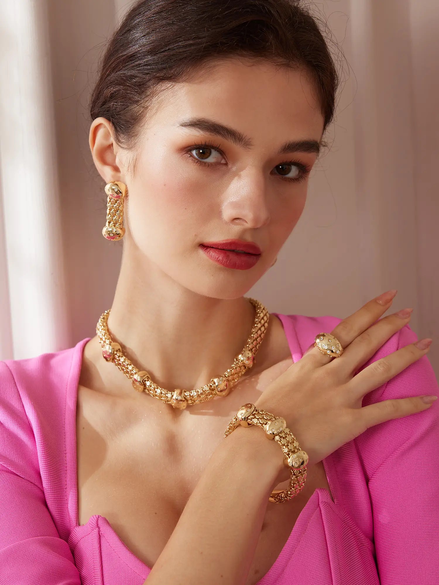 Gold Designer Jewelry Sets|NOOSGOP