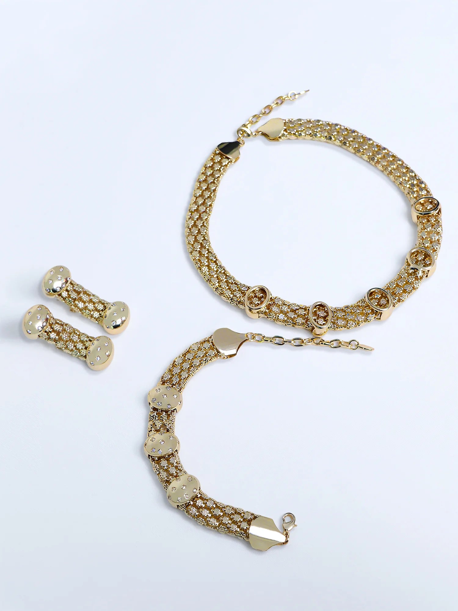 Gold Designer Jewelry Sets|NOOSGOP