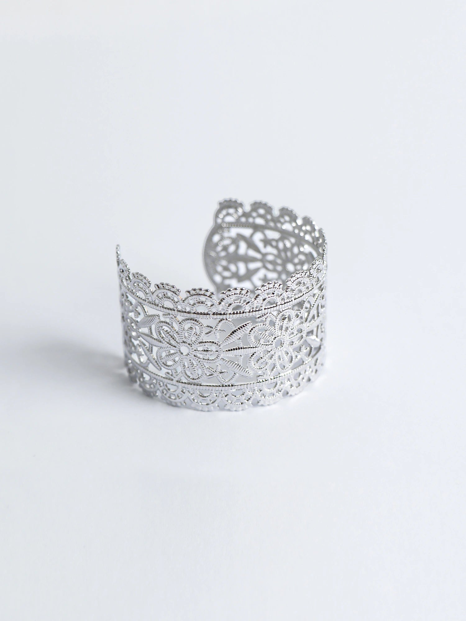 Gold Vintage Flower Cuff Bangle Bracelet|NOOSGOP