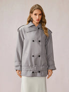 Gray Utility-Inspired Commuting Coat|NOOSGOP