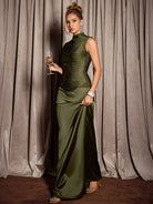 Green Vintage Tassel Evening Set|NOOSGOP