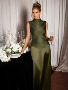 Green Vintage Tassel Evening Set|NOOSGOP