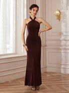 Halter Backless Bodycon Maxi Dress​​|NOOSGOP