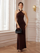 Halter Backless Bodycon Maxi Dress​​|NOOSGOP