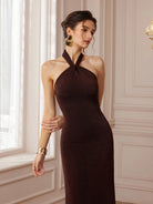 Halter Backless Bodycon Maxi Dress​​|NOOSGOP