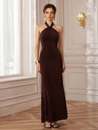 Halter Backless Bodycon Maxi Dress​​|NOOSGOP