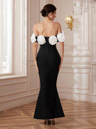 Haute Ribbon-Corset White Bloom Maxi Dress|NOOSGOP