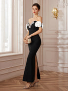 Haute Ribbon-Corset White Bloom Maxi Dress|NOOSGOP