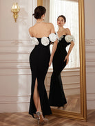 Haute Ribbon-Corset White Bloom Maxi Dress|NOOSGOP