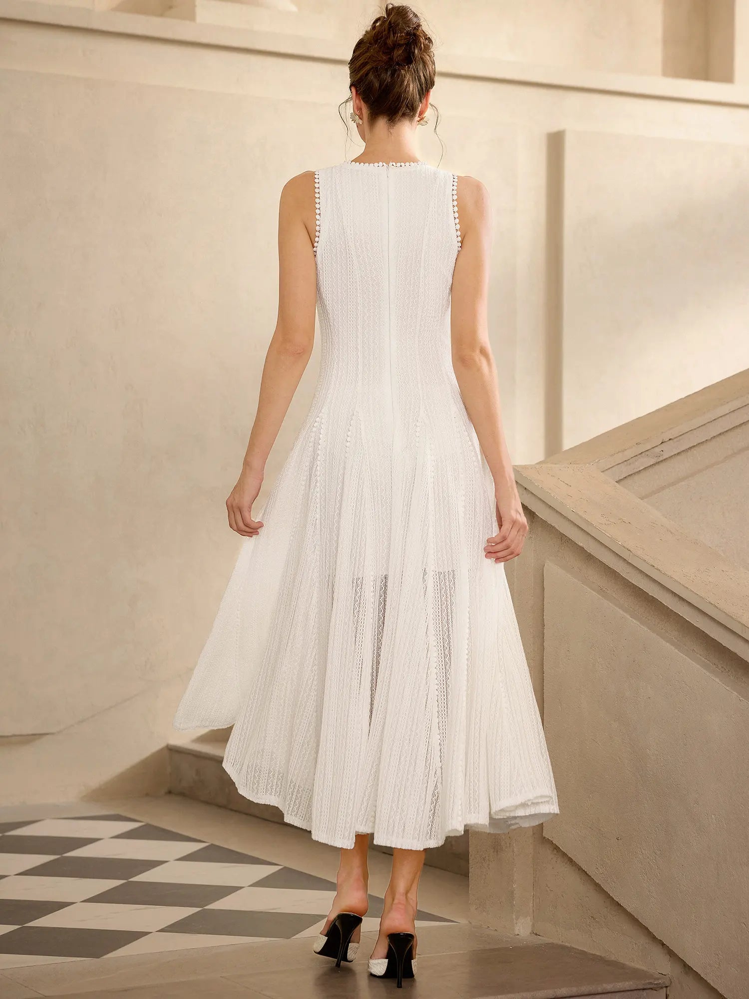 High Waist Sleeveless Maxi Dress|NOOSGOP