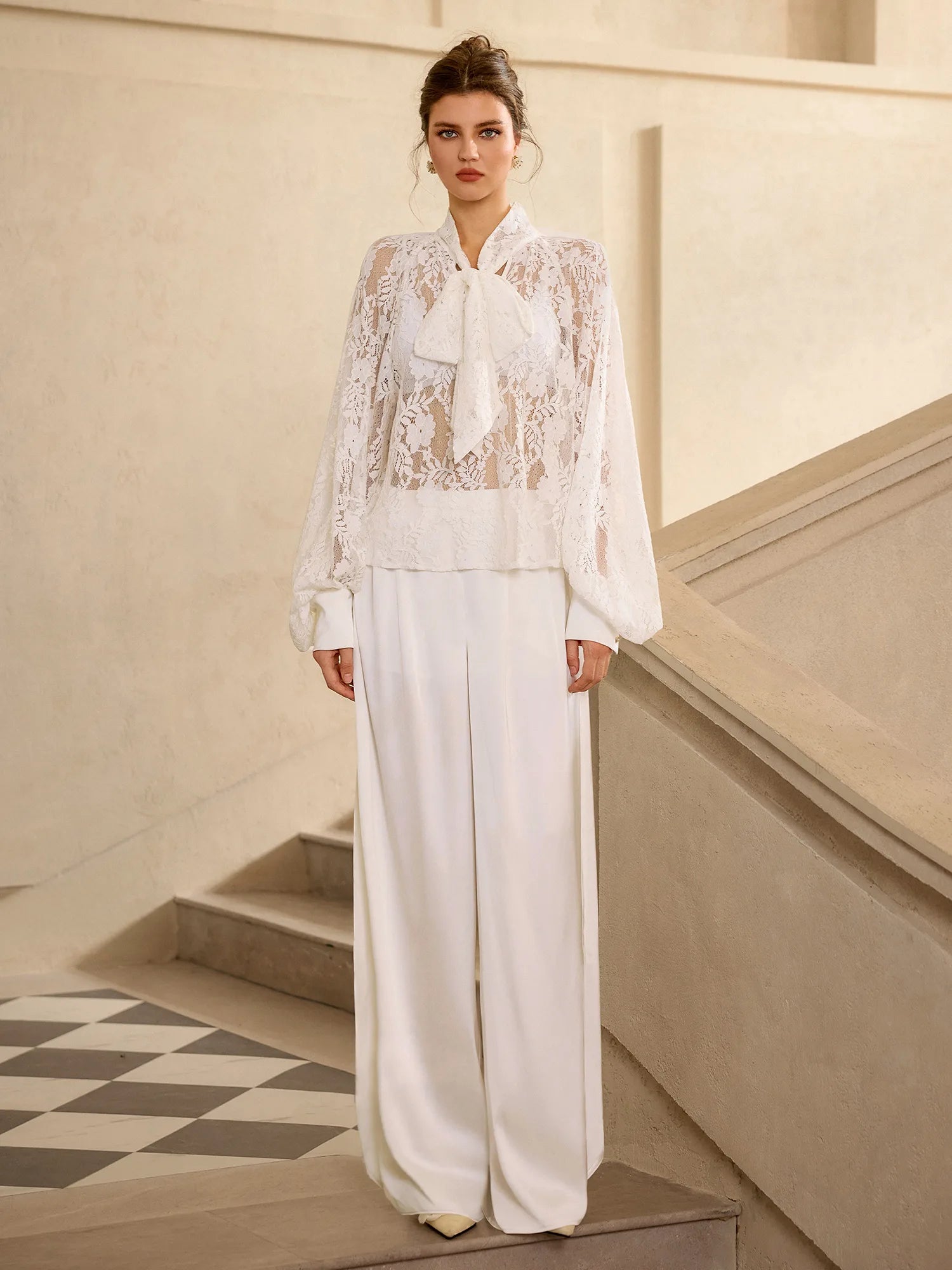 Leaf Print Mesh Tie Waist Maxi Dress|NOOSGOP