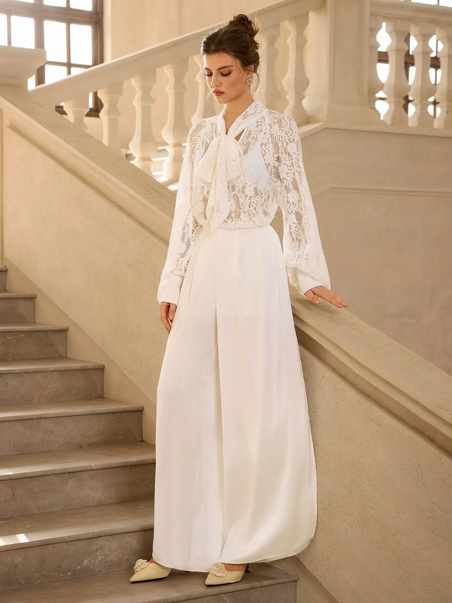 Leaf Print Mesh Tie Waist Maxi Dress|NOOSGOP