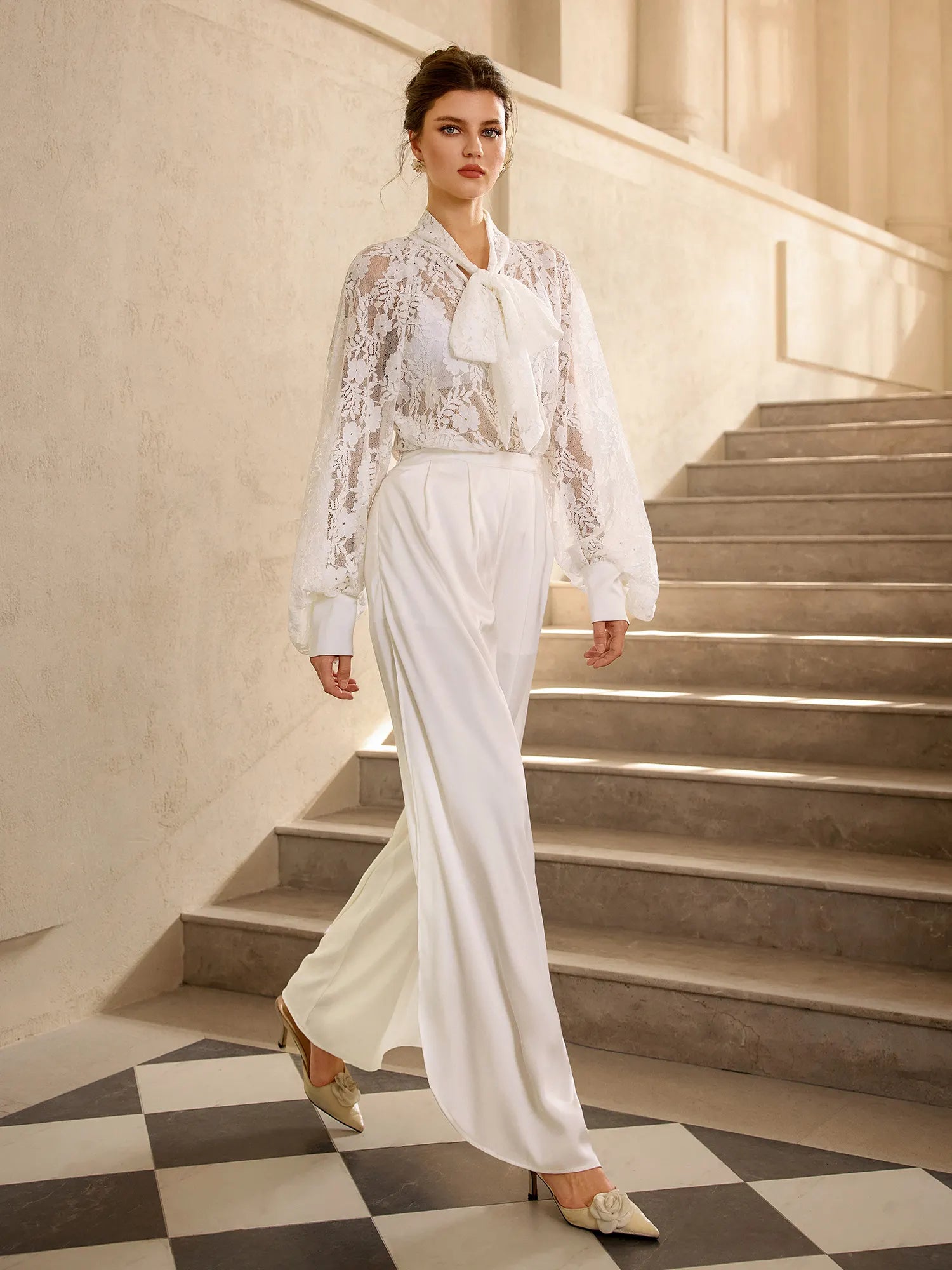 Leaf Print Mesh Tie Waist Maxi Dress|NOOSGOP