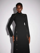 Long Beaded Black Maxi Dress|NOOSGOP