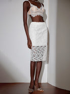 Mesh Cut-Out Skirt|NOOSGOP