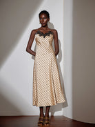 Polka Dot Lace Midi Dress|NOOSGOP
