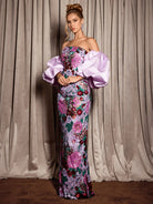 Puff Sleeve Floral Evening Maxi Dress|NOOSGOP