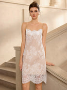 Romantic White Mesh Flower Maxi Dress|NOOSGOP