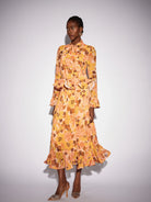 Ruffle Blouse and Waterfall Bloomfield Skirt Set|NOOSGOP