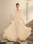 Satin Tie-Strap Maxi Dress|NOOSGOP