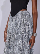 Sequin Tassel Vest Two Set |NOOSGOP