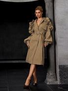 Tie-Waist Tunic Coat|NOOSGOP
