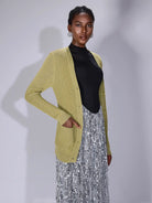 V-Neck Front Pocket Sweater Mini Cardigan|NOOSGOP
