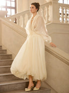 Vintage Balloon Sleeve Maxi Dress|NOOSGOP