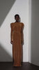 Pleated Bell Sleeve Bardot Neck Maxi Dress|NOOSGOP